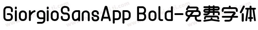 GiorgioSansApp Bold字体转换